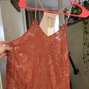 Bleuh Ciel lace tank top